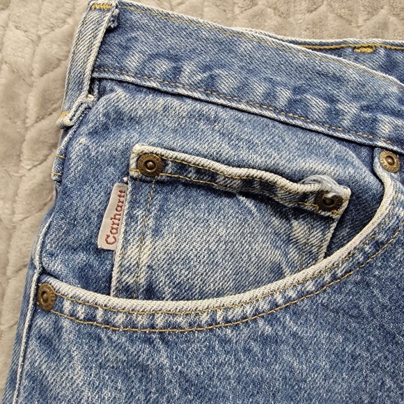 Carhartt Straight Fit Tapered Blue Jeans B18 PRW Men’s Size 44x27 - Picture 5 of 8